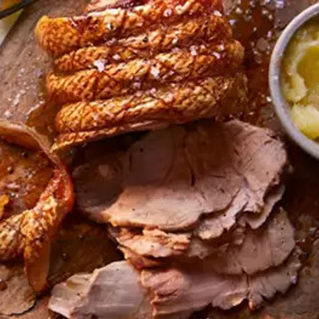 The best roast pork & apple sauce
