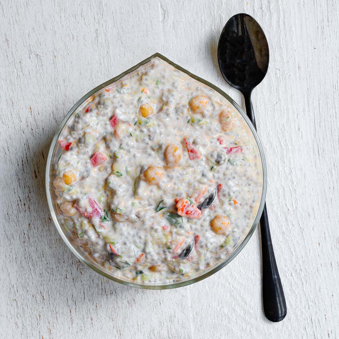 34G Protein Mediterranean Chia Pudding with Yogurt