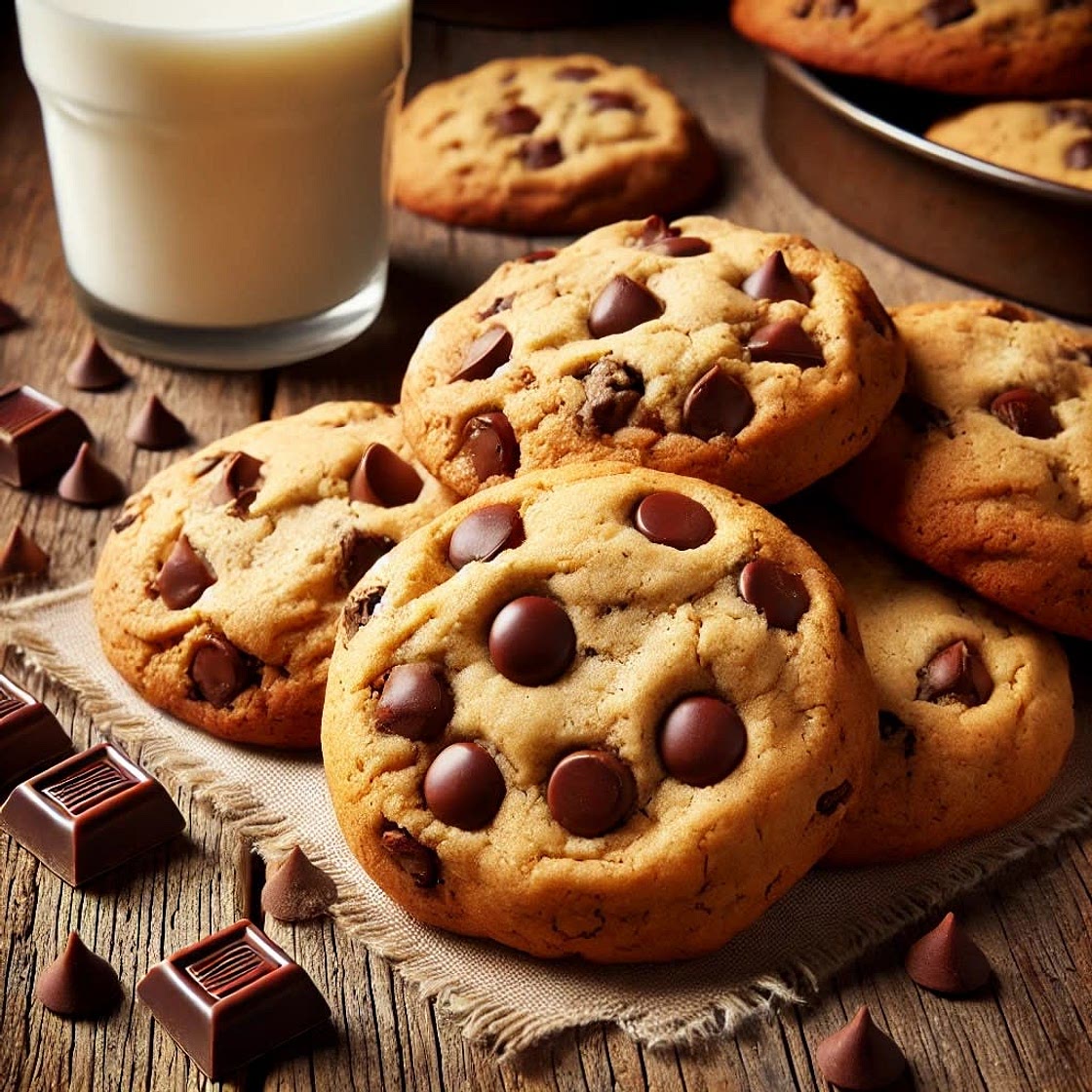 Gooey Chocolate Chip Cookies