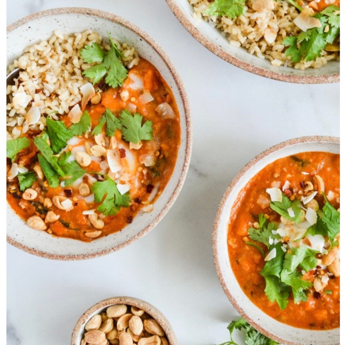 African sweet potato peanut stew