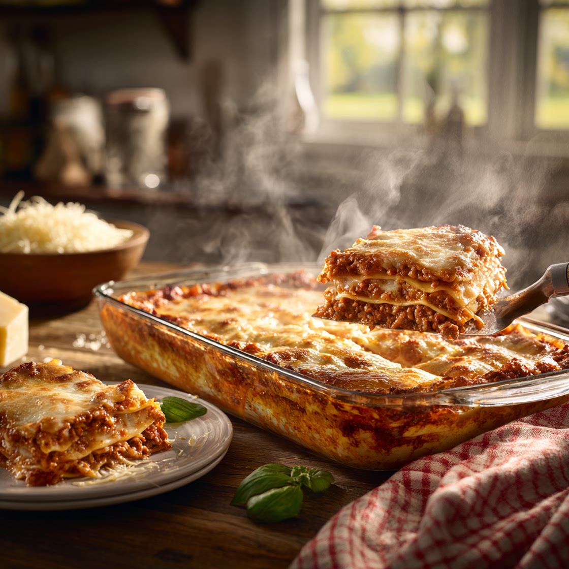 Heavenly Baked Spaghetti Lasagna