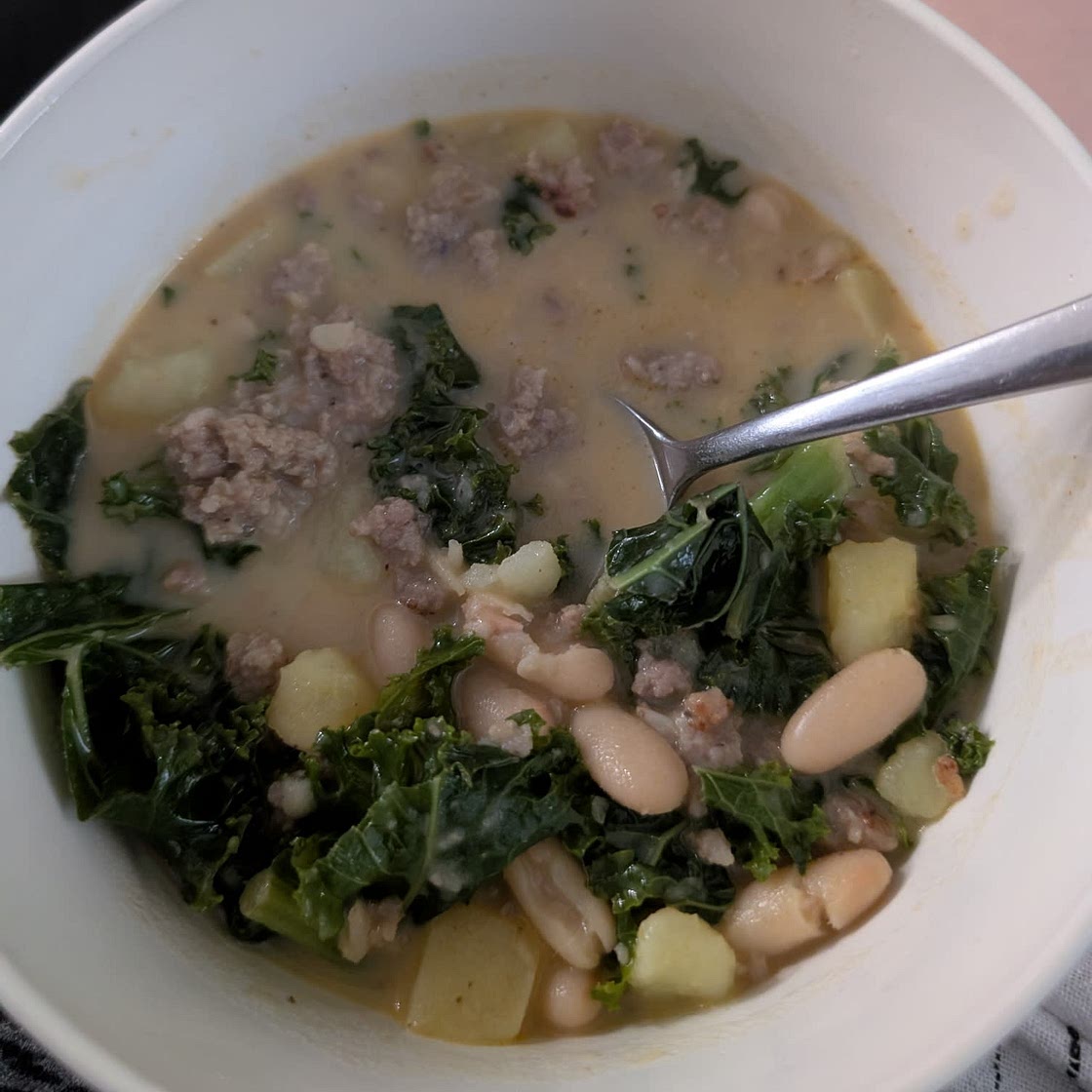 Sausage, Kale, and White Bean Soup