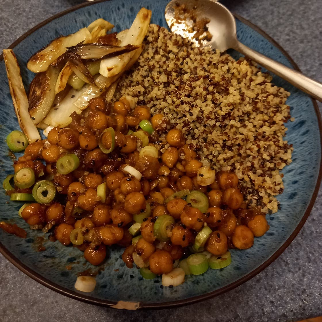Sticky Sesame Chickpea
