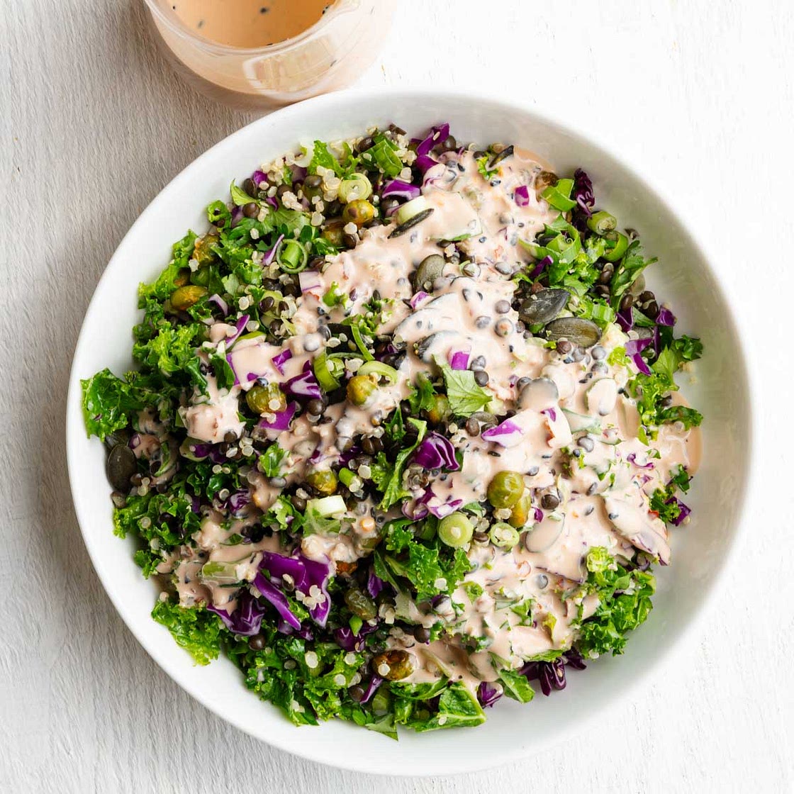 30G Protein Lentil Quinoa Salad