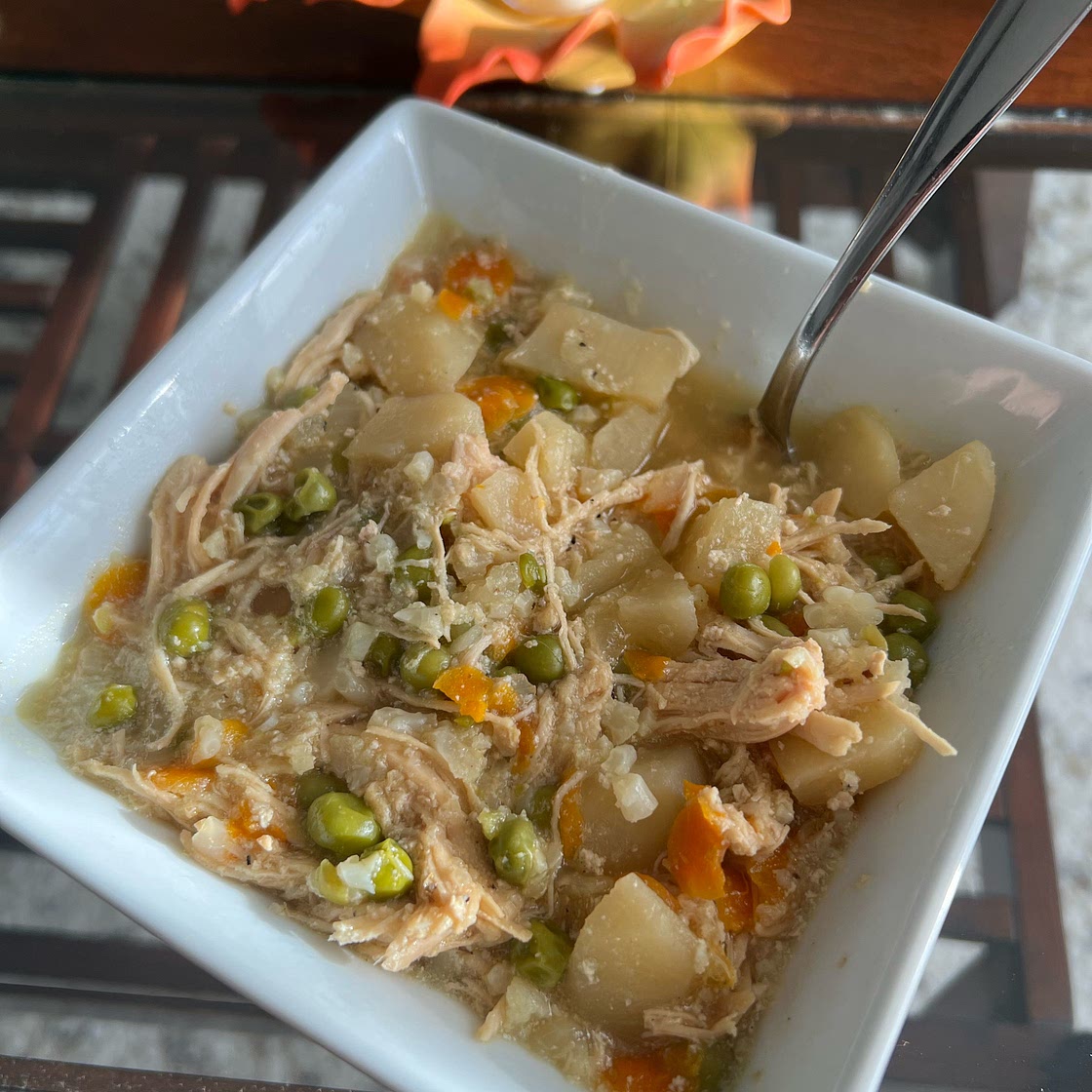 Healthy Chicken Pot Pie Soup