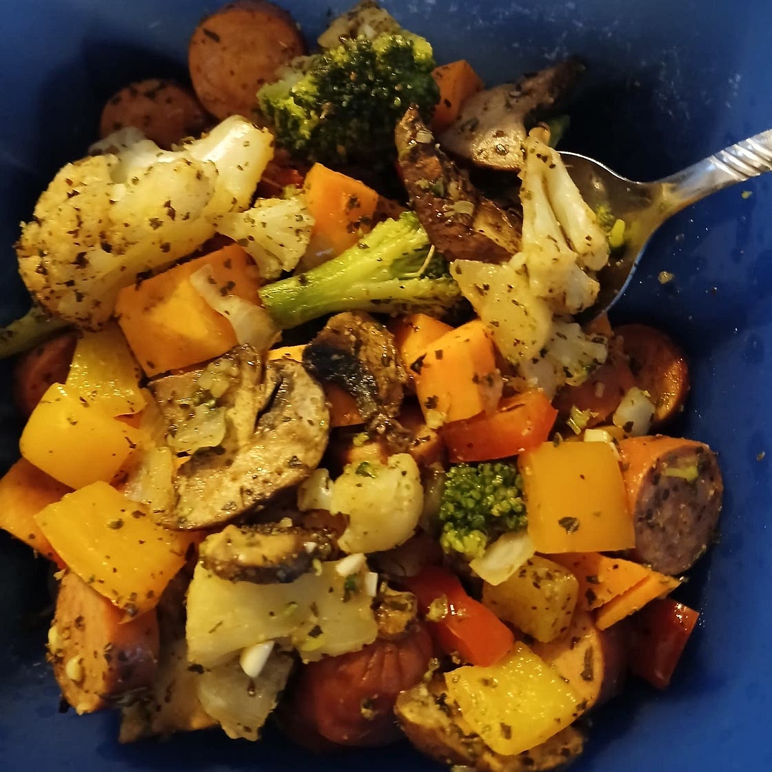 Healthy 20 Minute Sheet Pan Sausage and Veggies
