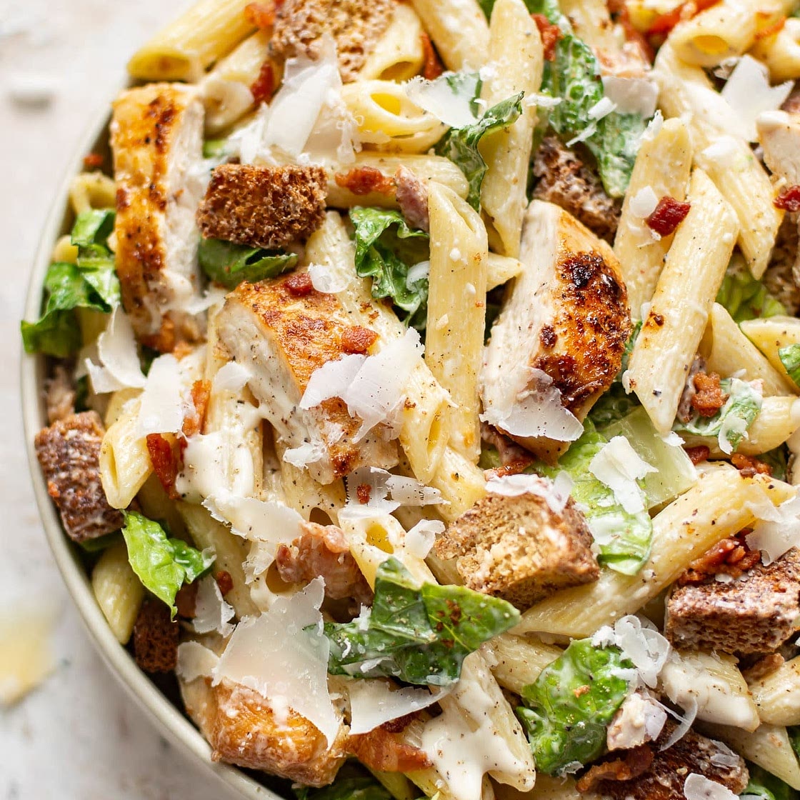 Chicken Caesar Pasta Salad