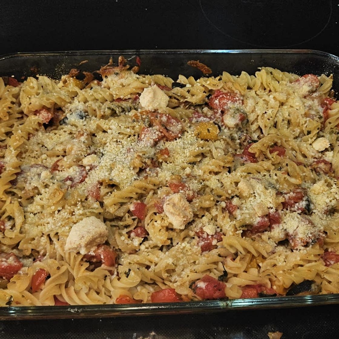 Vegetable pasta bake