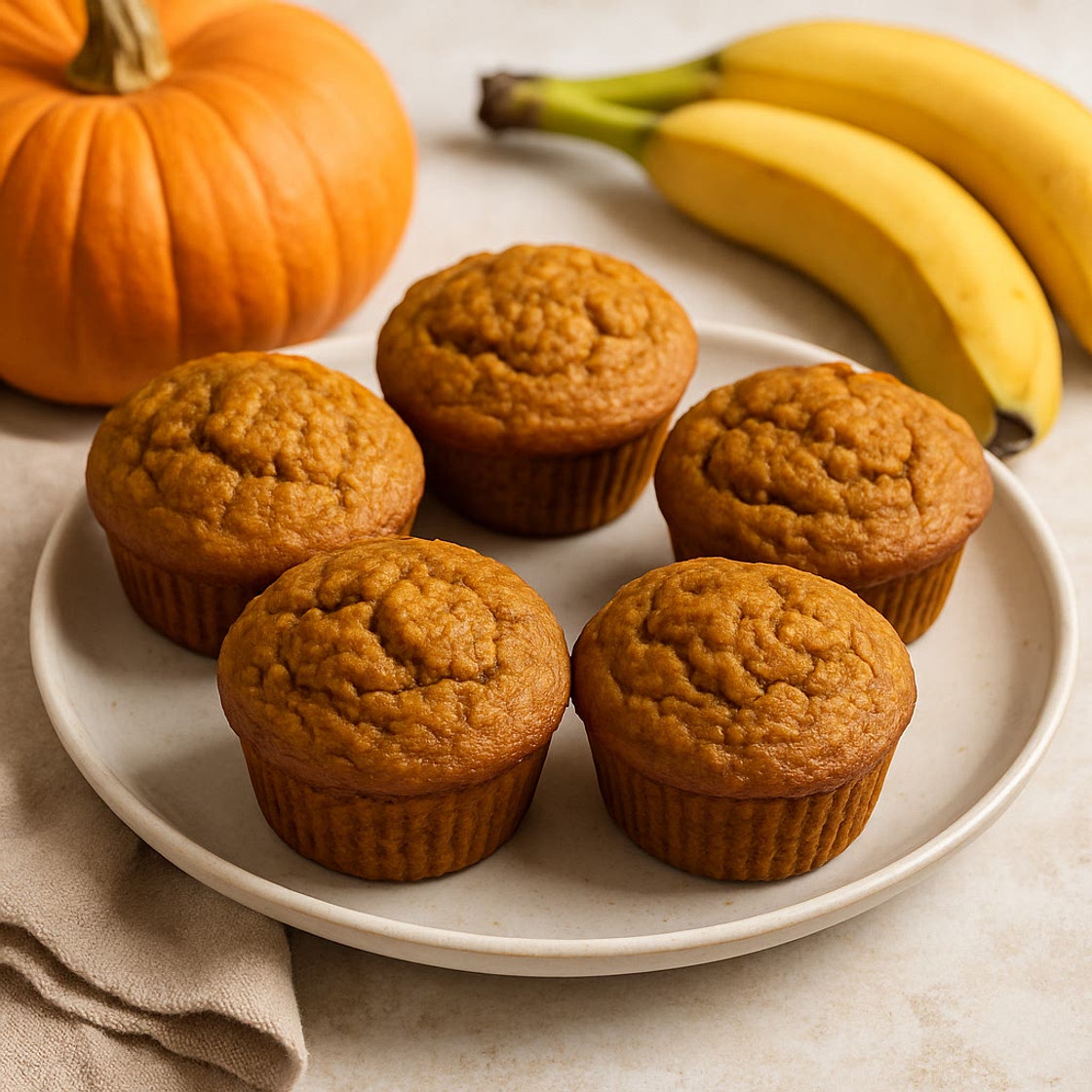 Pumpkin Banana Muffins