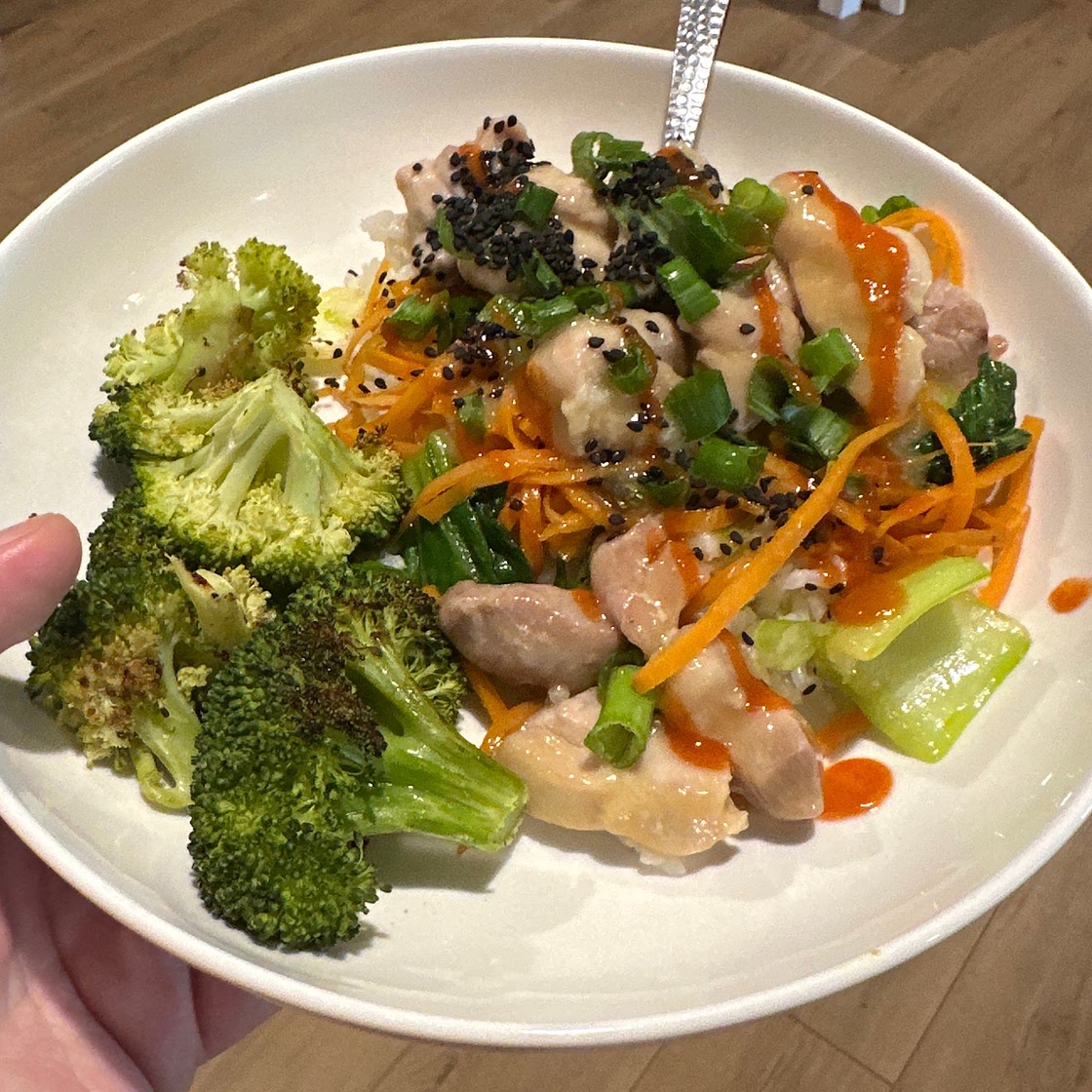 Miso Chicken & Garlic Rice Bowl