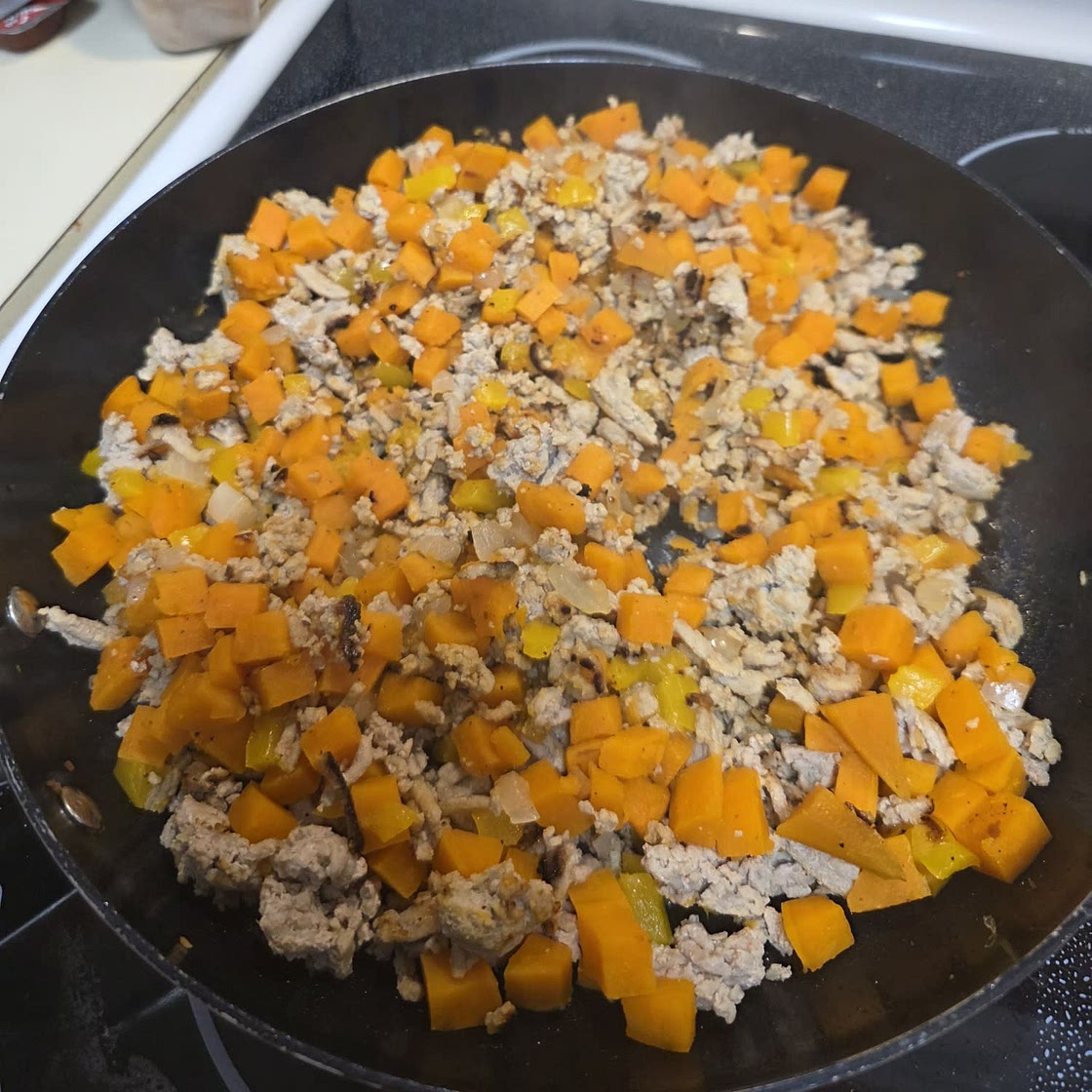 Ground Turkey Sweet Potato Skillet
