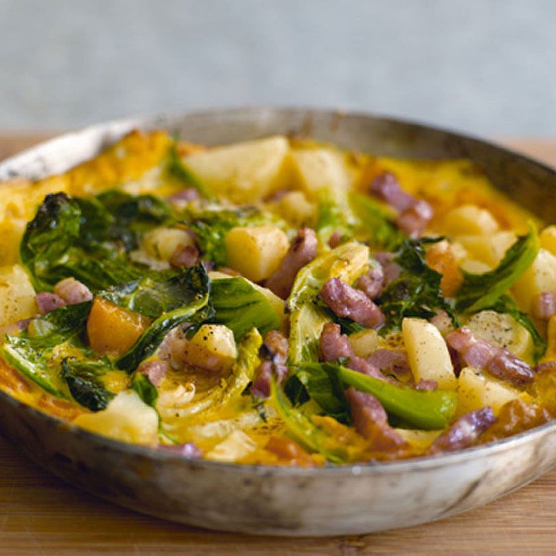 Bacon squeak frittata recipe