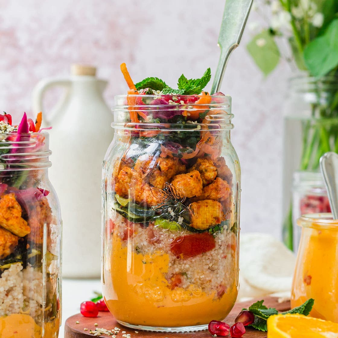 Harissa & Tahini Jar Salads
