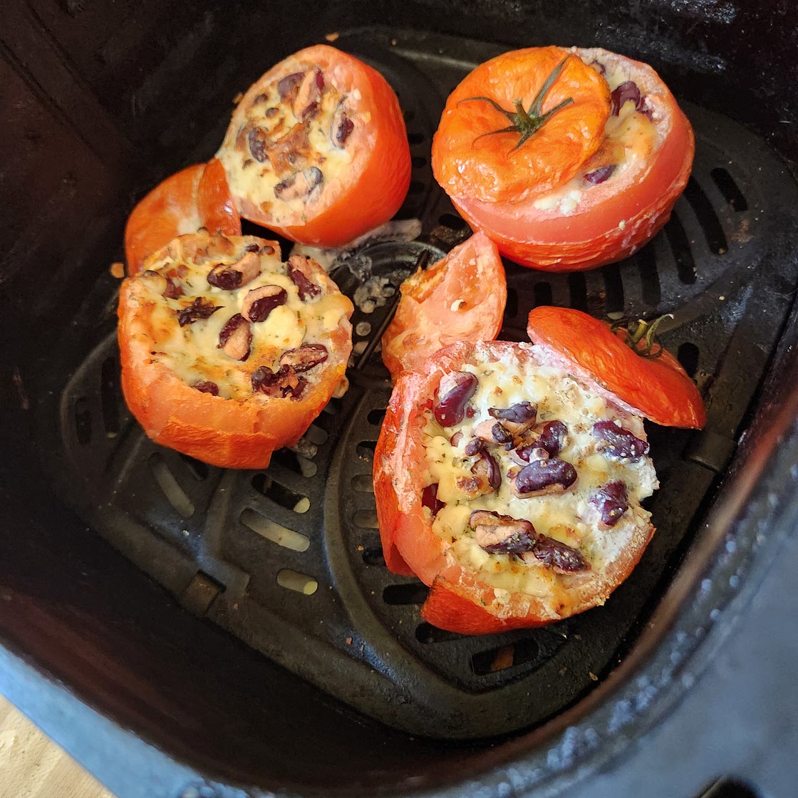 Air Fryer Stuffed Tomato