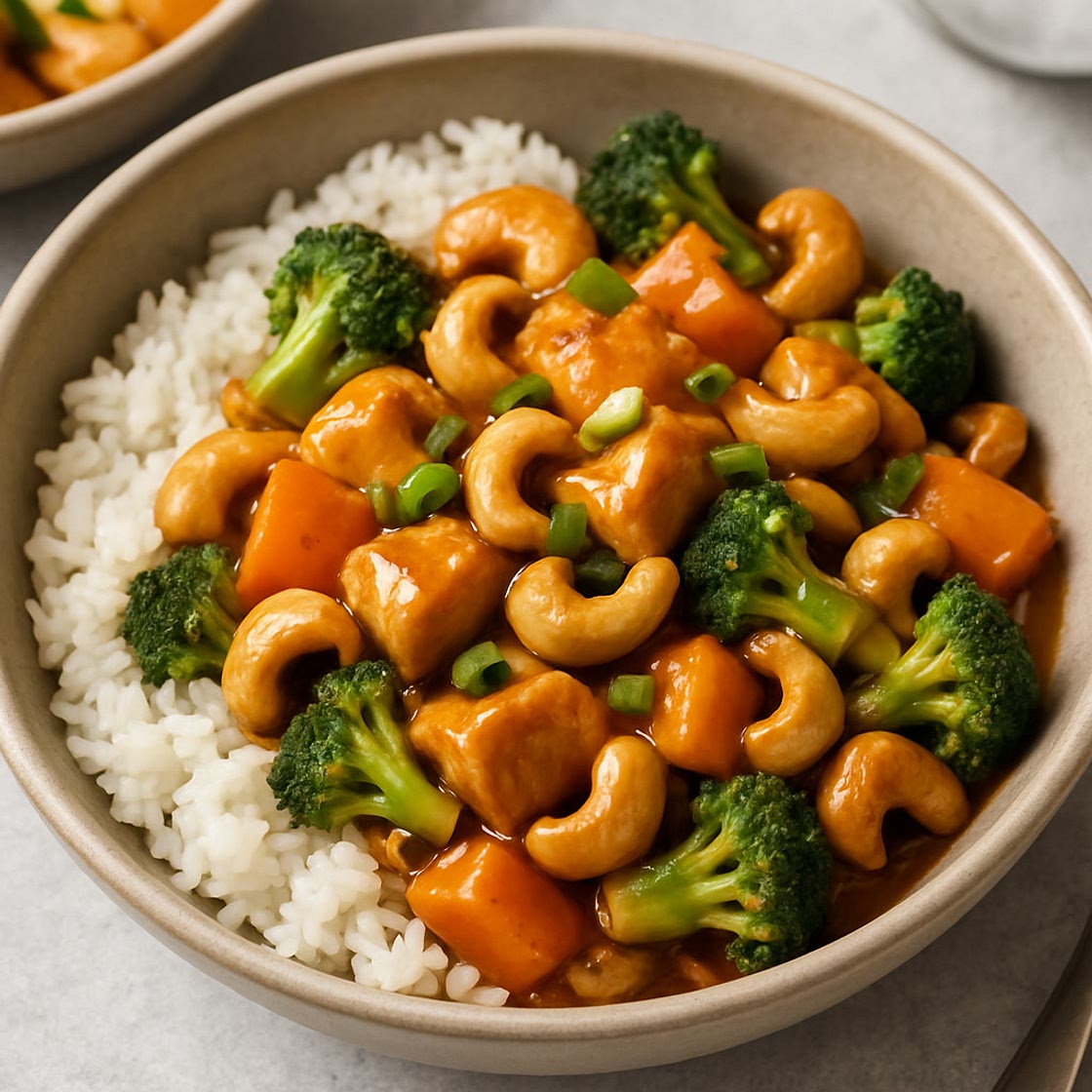 Cashew Chicken Bowls