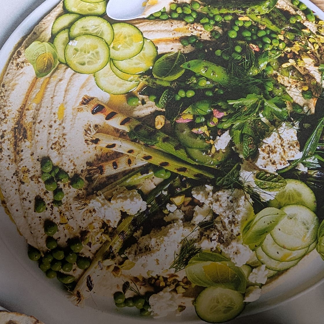 Hummus salade met feta