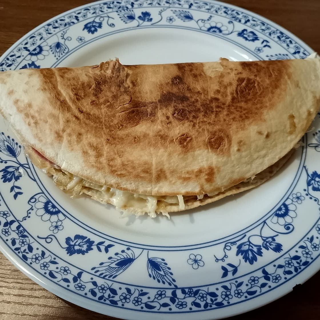 Omelette wrap épinards