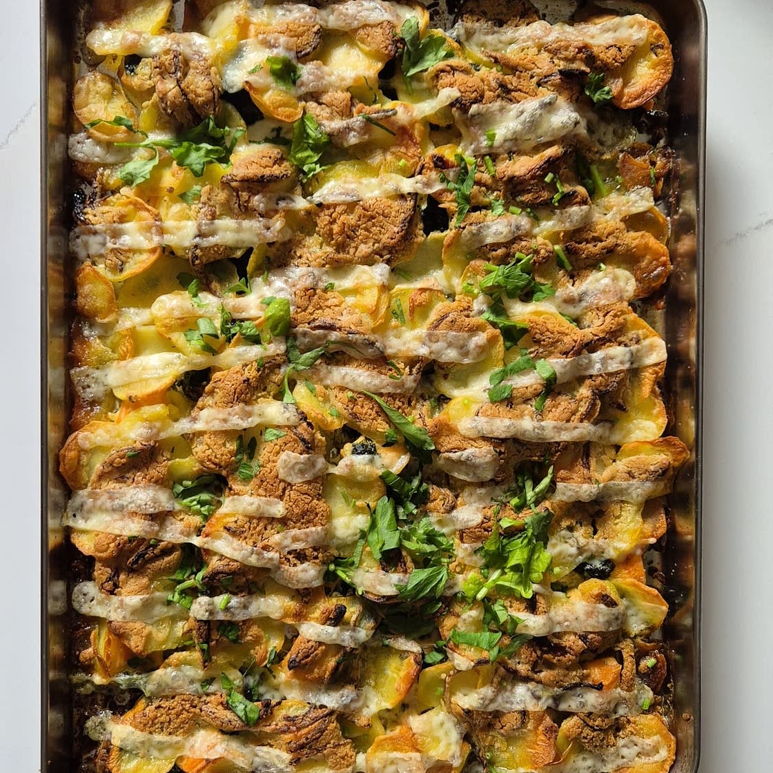 Salmon and potato bake