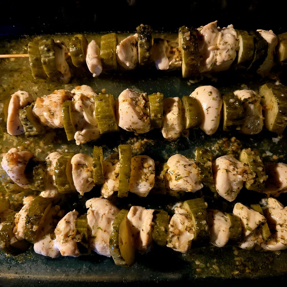 Dill Pickle Chicken Skewers