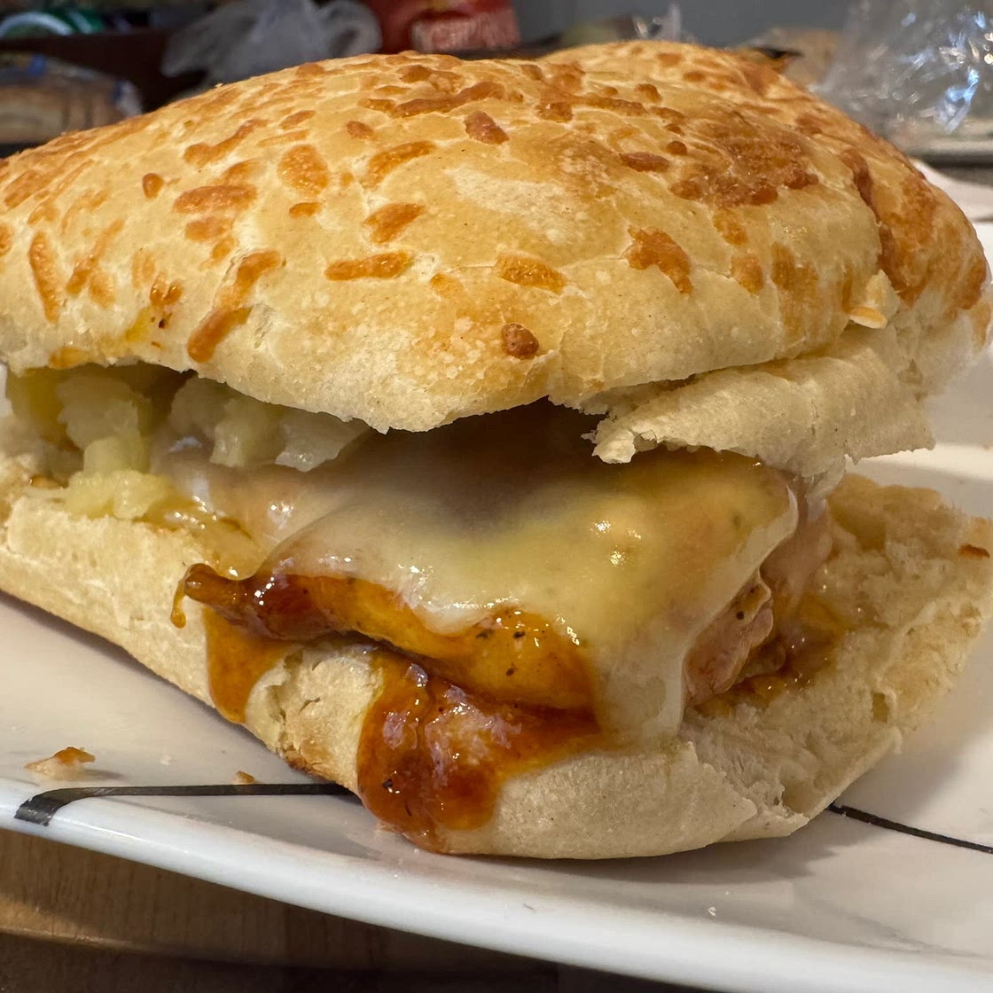 Sweet & Spicy BBQ Chicken Sandwich With Pickles
