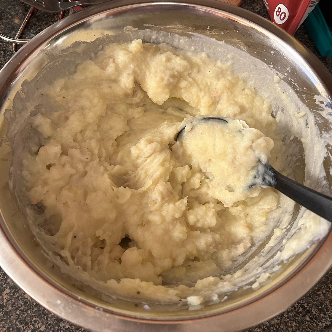 Sour cream mashed potato