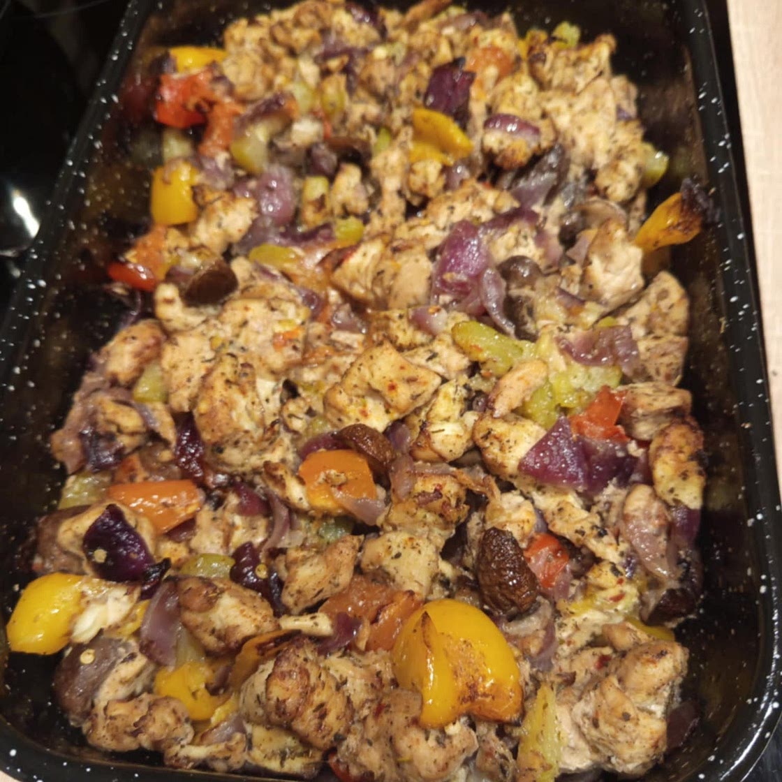 10 Minute Roasted Chicken and Vegetables - Air Fryer Recipe