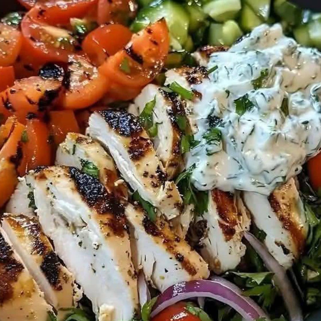 Grilled Chicken Mediterranean Bowl