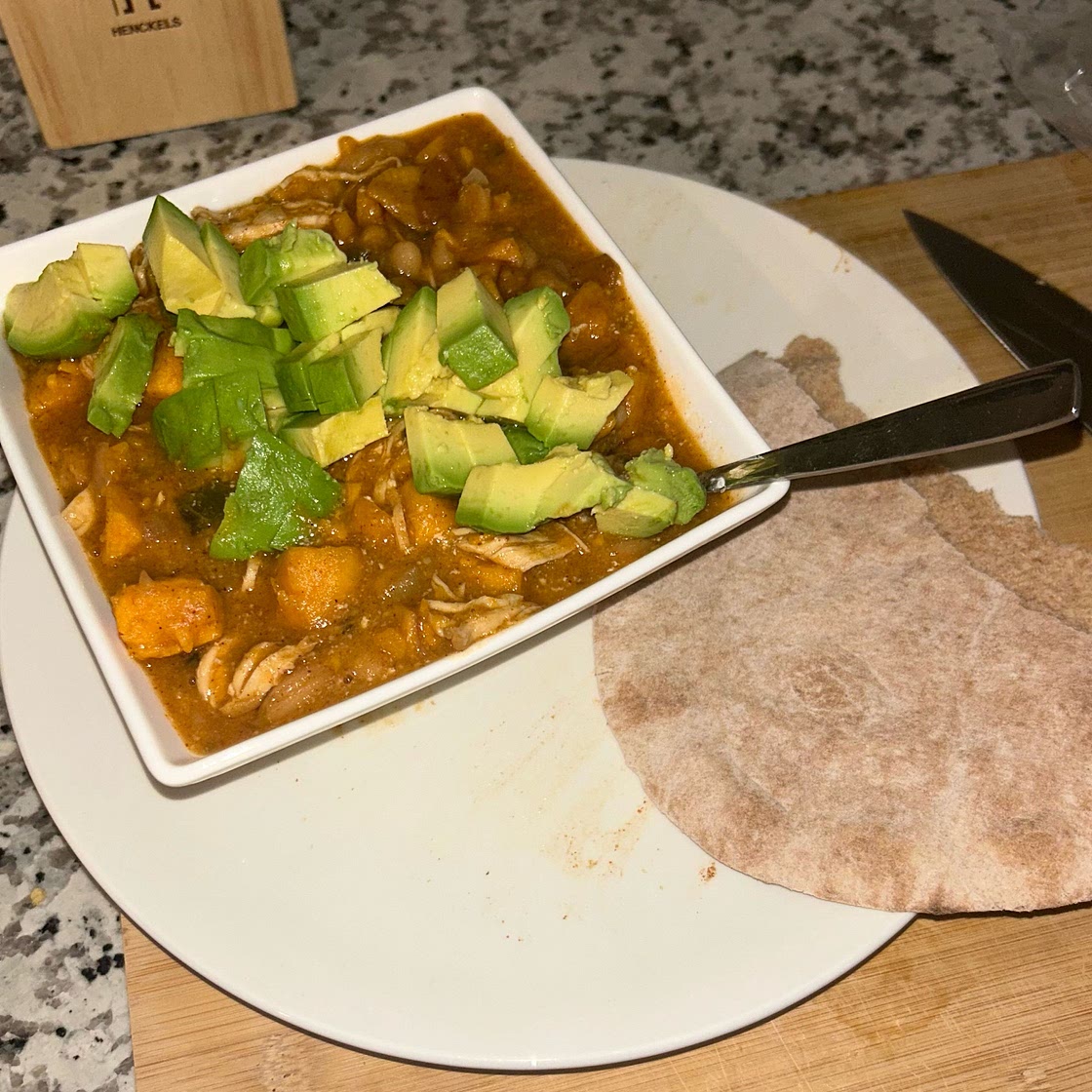 White chicken chili