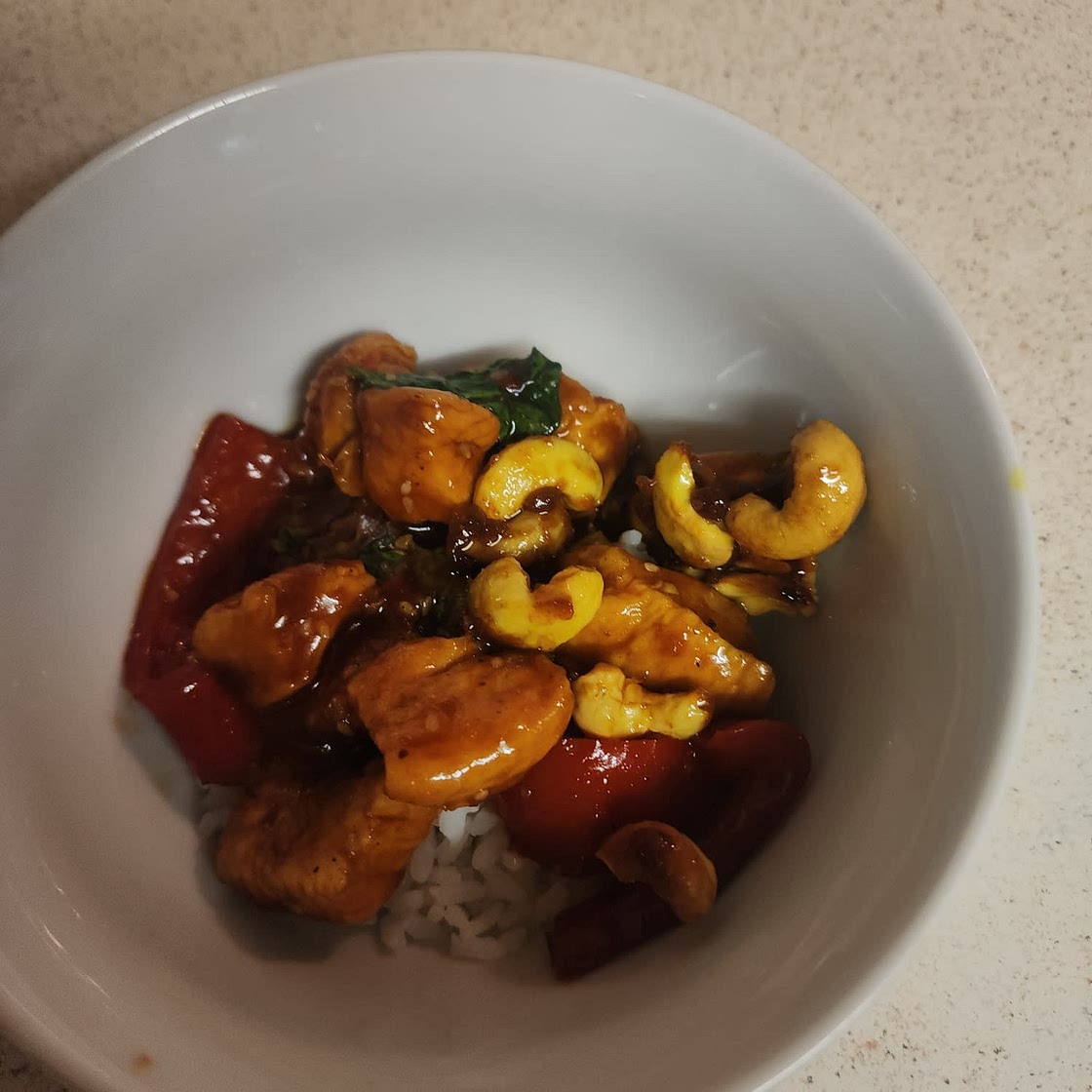 Thai Basil Sesame Cashew Chicken Chicken