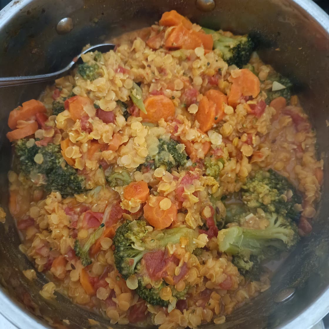 Linsencurry aus der Mikrowelle