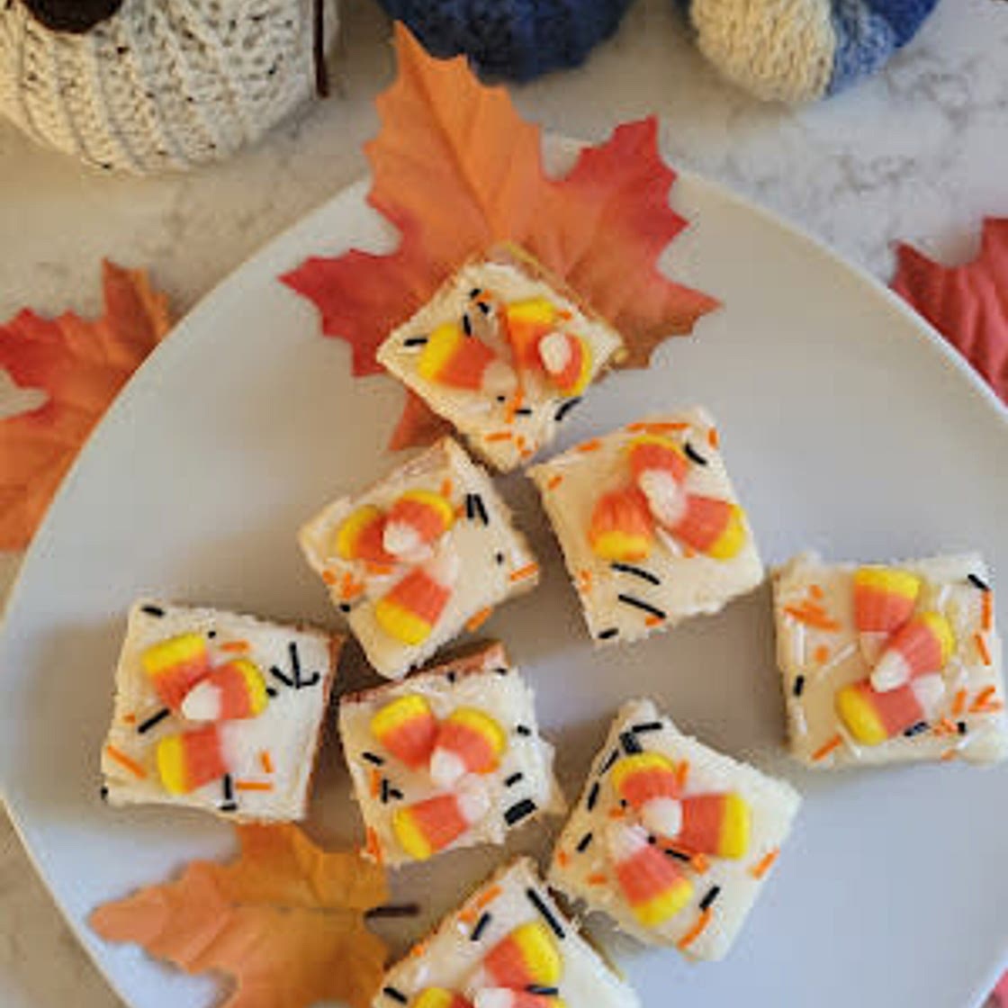 Candy Corn Cookie Squares