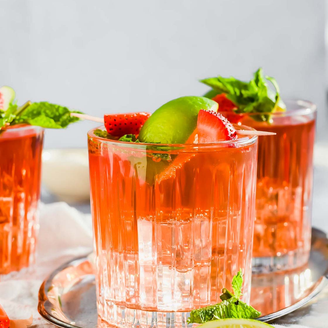 Caribbean Rum Punch Spritzers