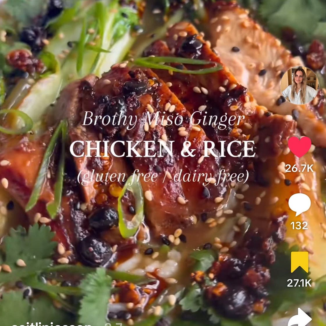 Brothy Miso Ginger Chicken