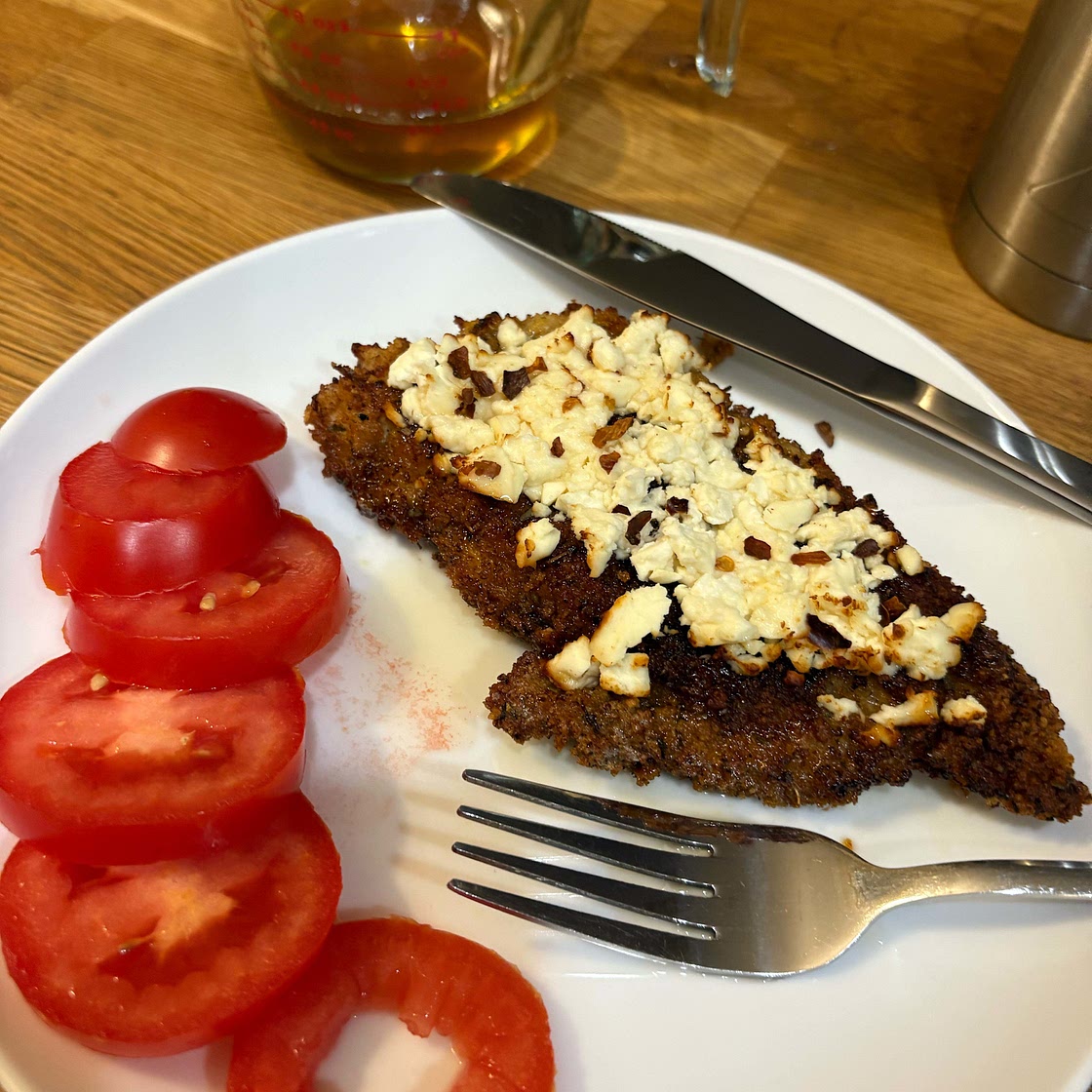 Crispy Hot Honey Feta Chicken