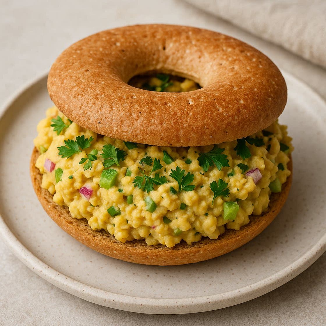 Chickpea Smash Bagel