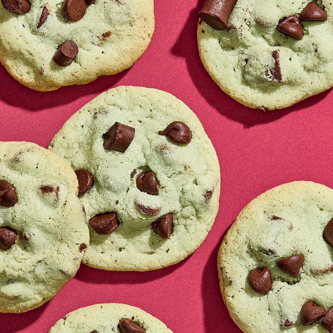 Mint Chocolate Chip Cookies