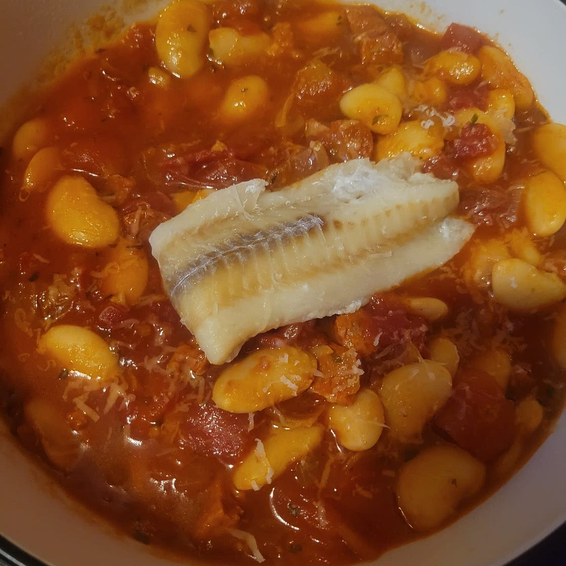 Cod & chorizo stew