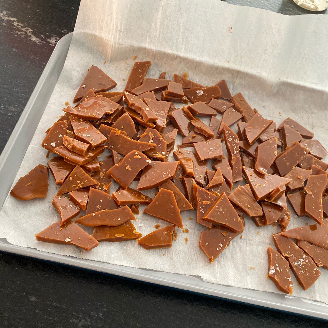 Crunchy Salted Toffee