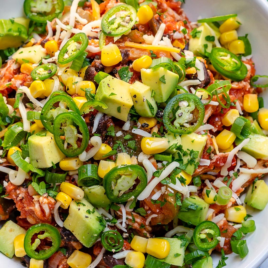 Clean Eating Crockpot Mexican Chicken Bowls!