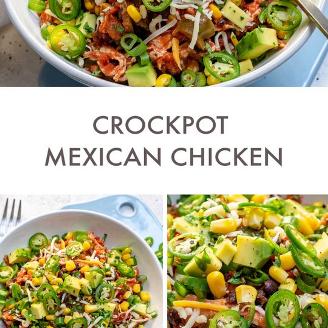Clean Eating Crockpot Mexican Chicken Bowls!