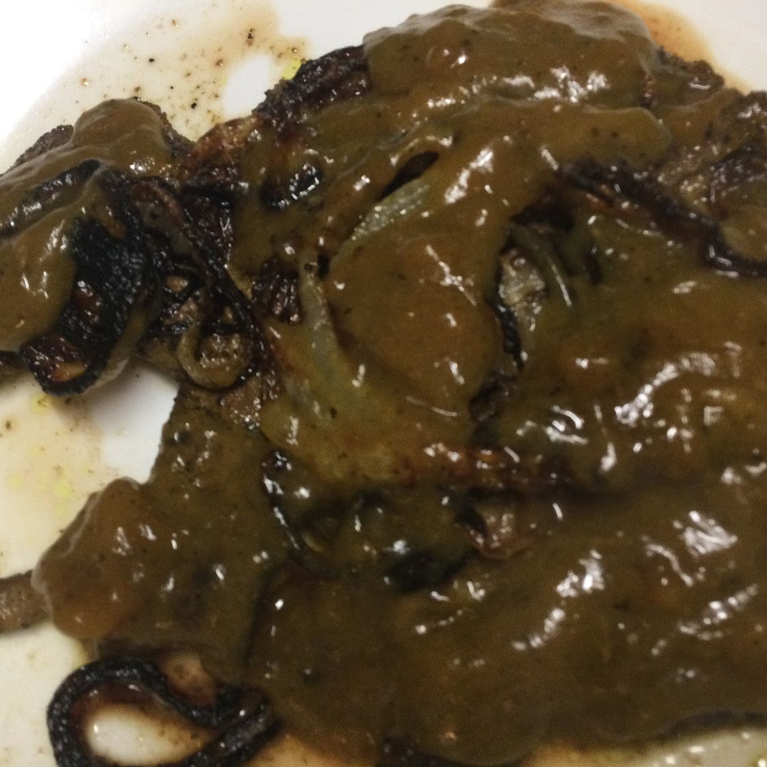 Marinated Air fryer Liver and onions.