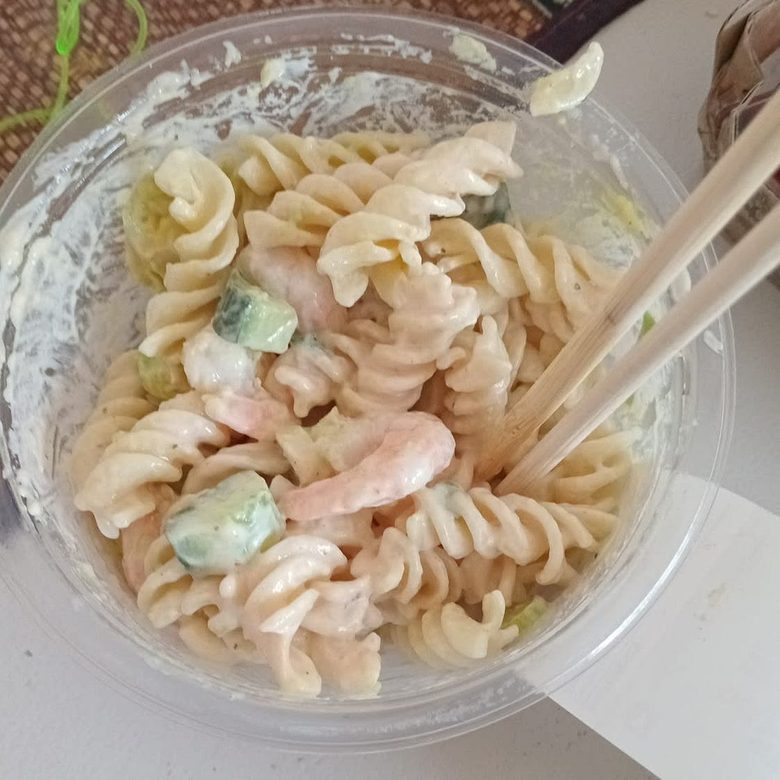 Shrimp pasta salad