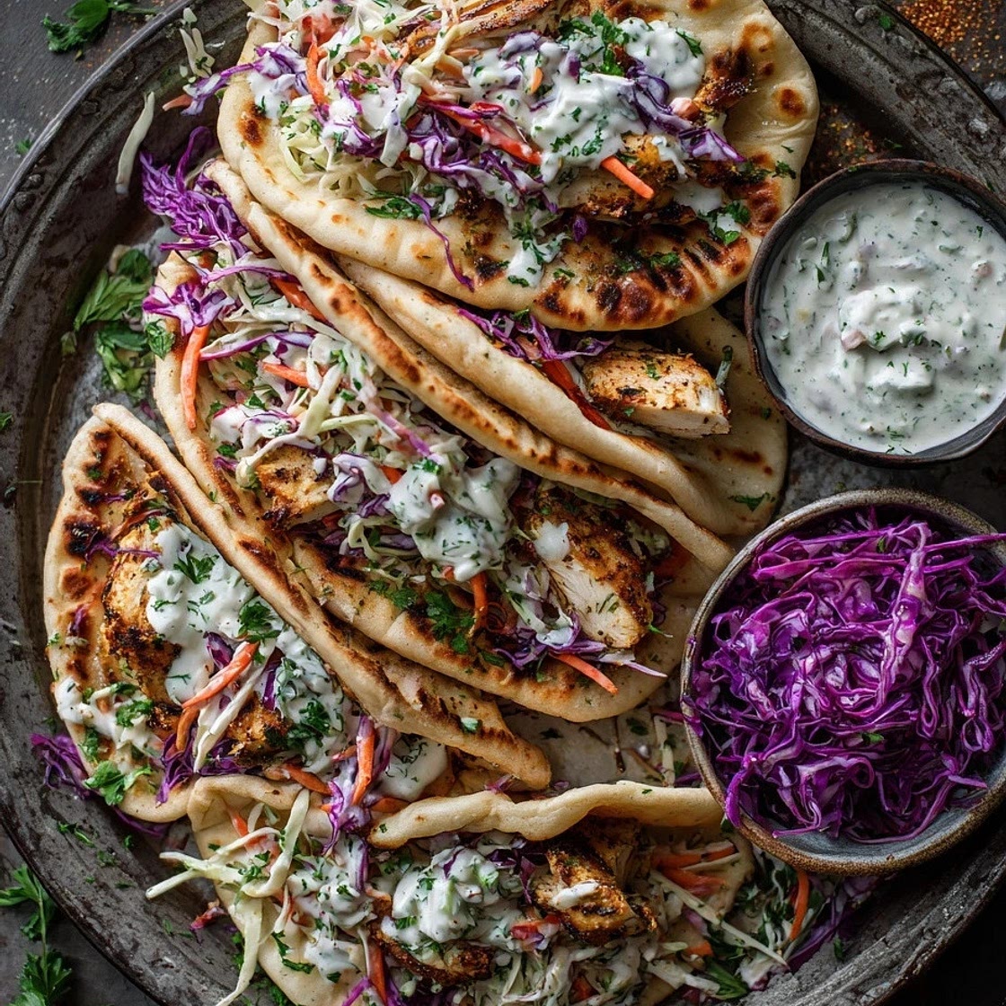 Quick and Healthy Dinner Idea with Chicken Pitas
