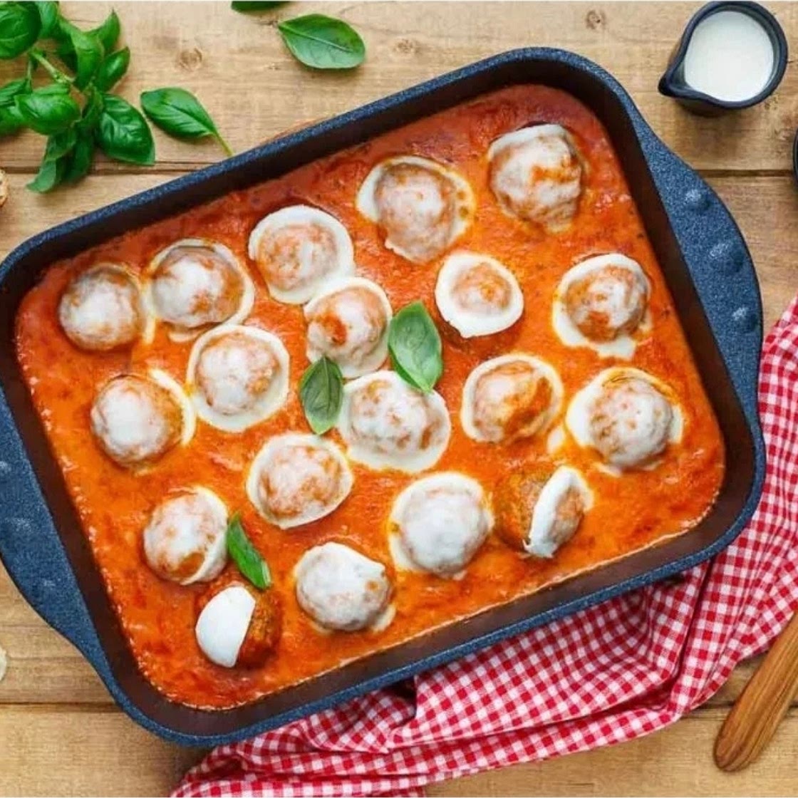 Hackbällchen Toskana in der Auflaufform