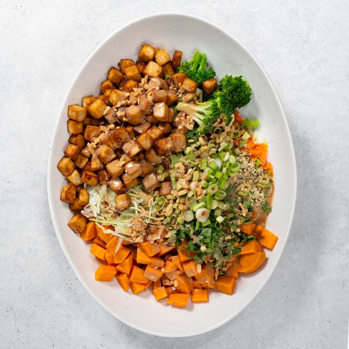 High-Protein Tofu Buddha Bowl