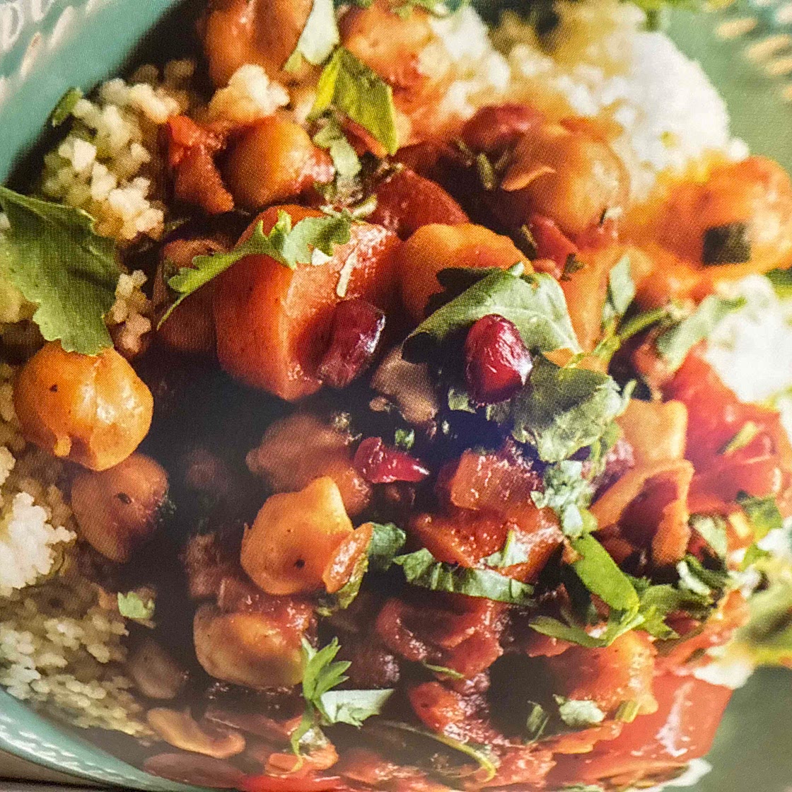 Moroccan Chickpea & Carrot Tagine (HBH pg 151) or