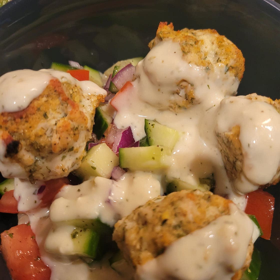 Mediterranean Meatball Bowl