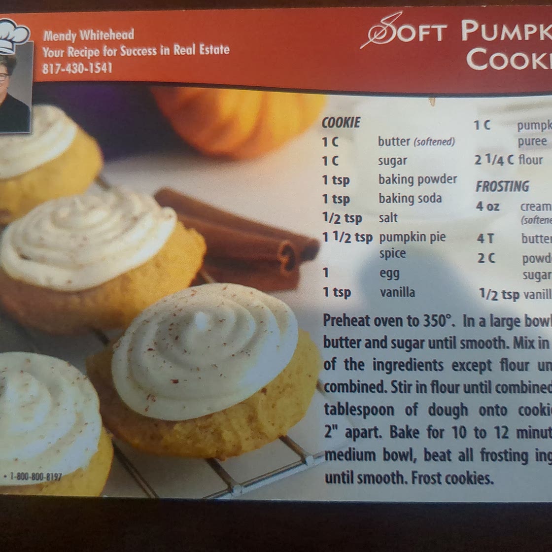 Soft Pumpkin Cookies