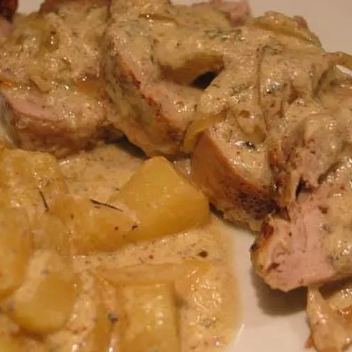 Filet mignon aux pommes