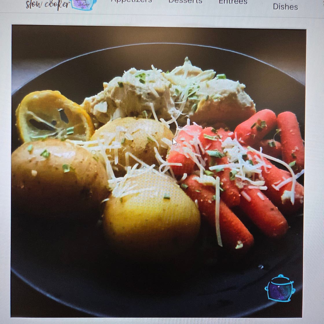 Slow Cooker Lemon Pepper Chicken with Potatoes